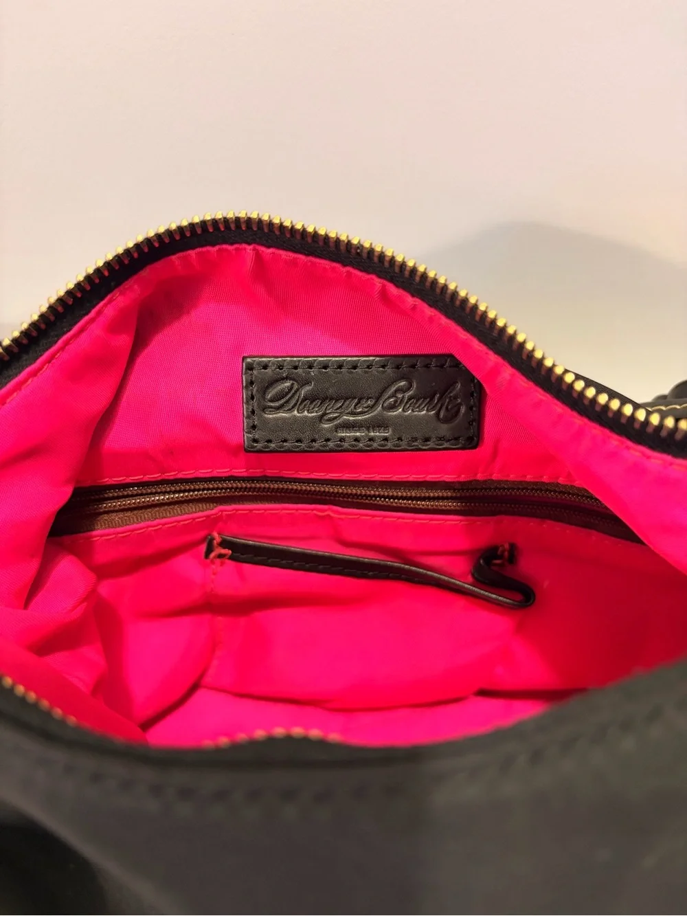 Dooney and Bourke Shoulder Bag with Gold Accents